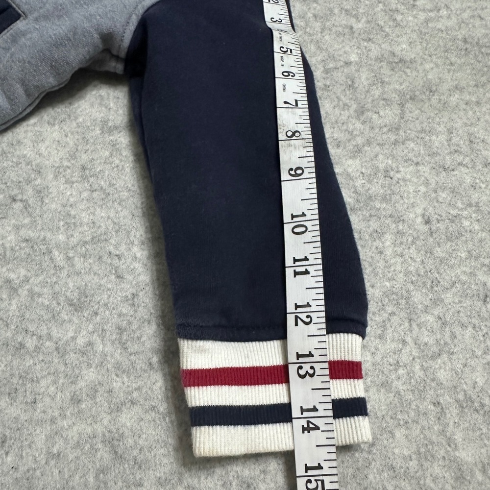 Gymboree Boys Bomber Baseball Varsity Jacket Size S 5-6‎ Preppy Timeless Grey - Picture 7 of 12